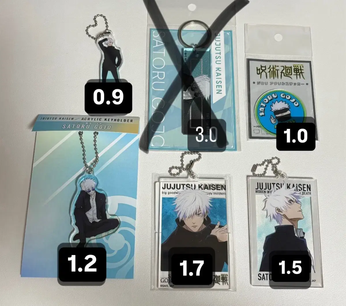 Spinning Jutsu Gojo Satoru keyring Key Holder