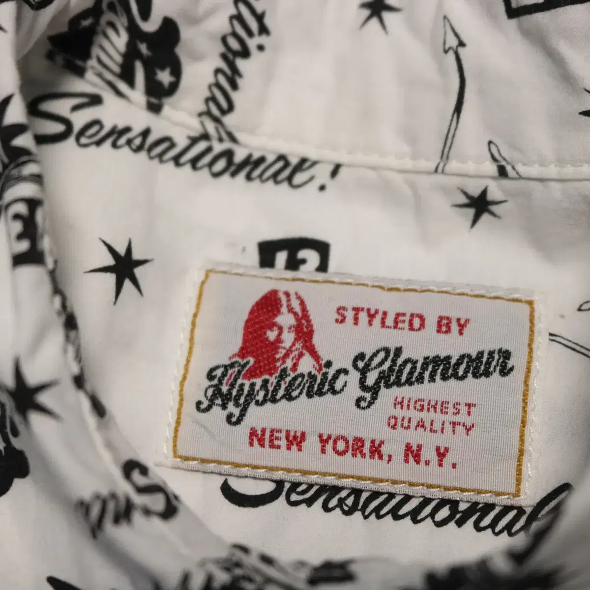 HYSTERIC GLAMOUR 히스테릭글래머 패턴 프린팅 셔츠