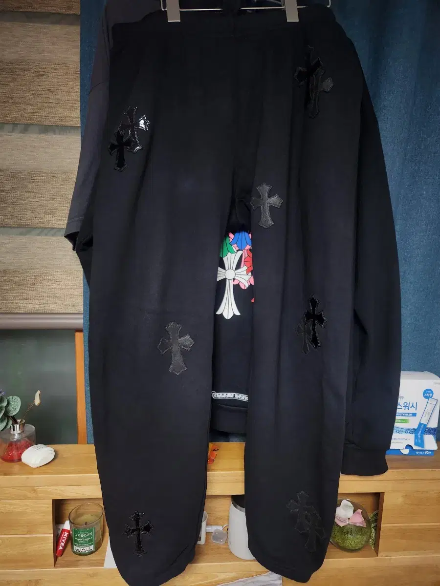 [M]Chrome Hearts Sweatpants Leather Patch