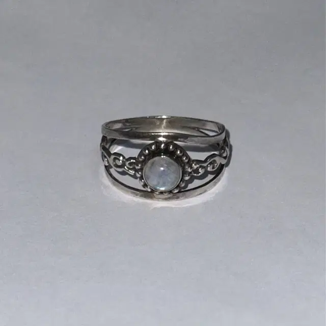 9/2/5 gemstone silver ring