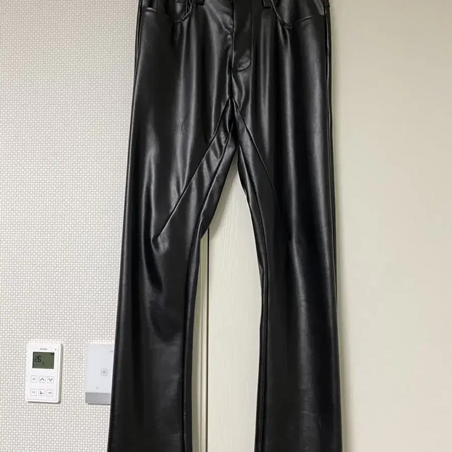 saint archive leather jeans