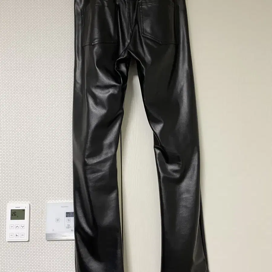 saint archive leather jeans