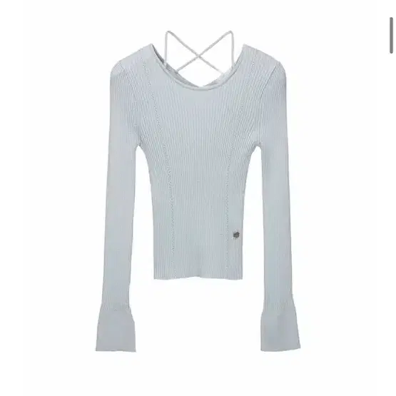 루에브르 크로스 스트랩 니트탑 cross strap knit top