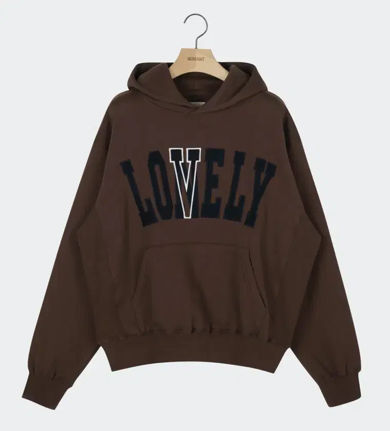 Noël Lonely Lovely LONELY/LOVELY FELT Hoodie Brown New