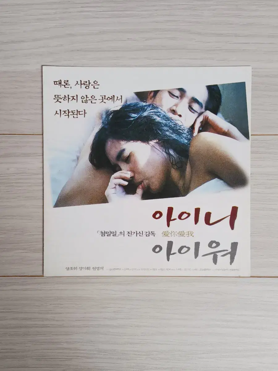 양조위 양가휘 아이니아이워(1999년)전단지(3단)