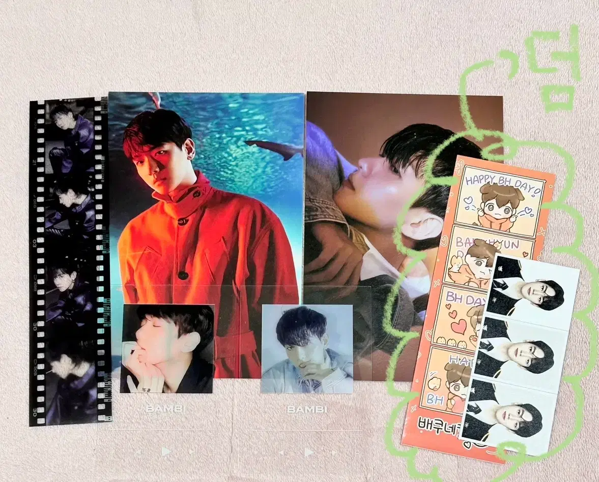 Baekhyun bamby album Components wts / Baekhyun Photocard