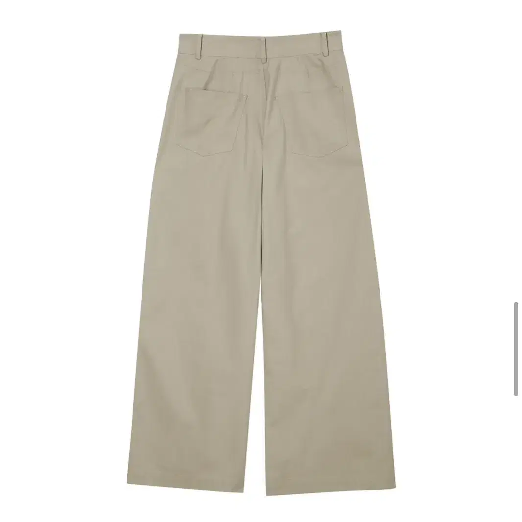 LCDC STRAP DETAIL WIDE TROUSERS (BEIGE