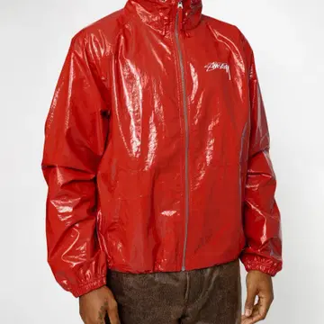 Stussy Beach Shell Coated Ripstop Red | 브랜드 중고거래 플랫폼