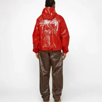 Stussy Beach Shell Coated Ripstop Red | 브랜드 중고거래 플랫폼