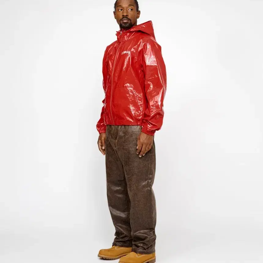 Stussy Beach Shell Coated Ripstop Red