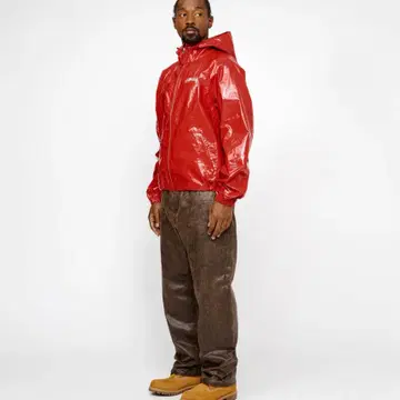 Stussy Beach Shell Coated Ripstop Red | 브랜드 중고거래 플랫폼