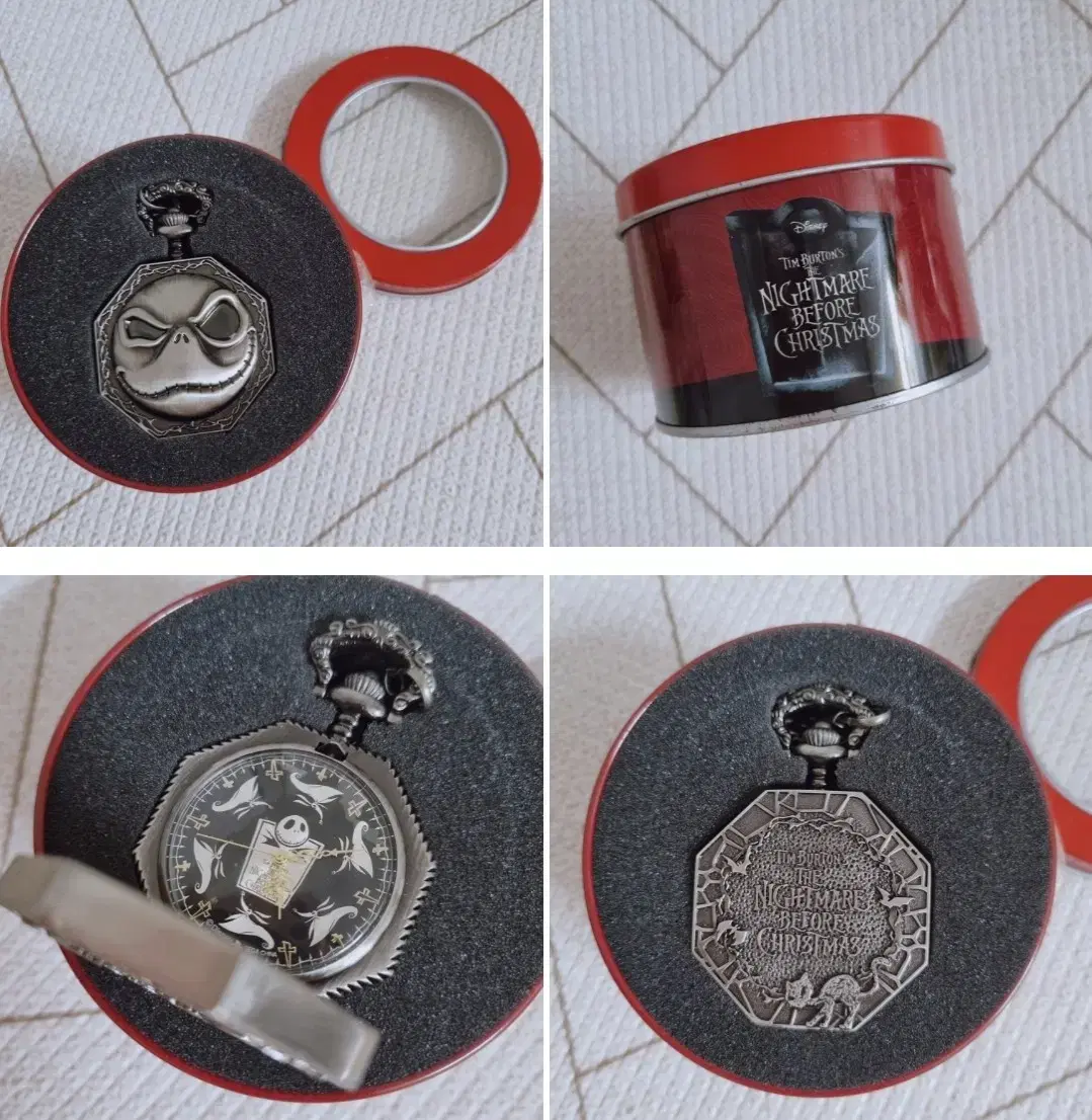 Disney's Tim Burton's A Nightmare Before Christmas pocket watch classic merchandise chain