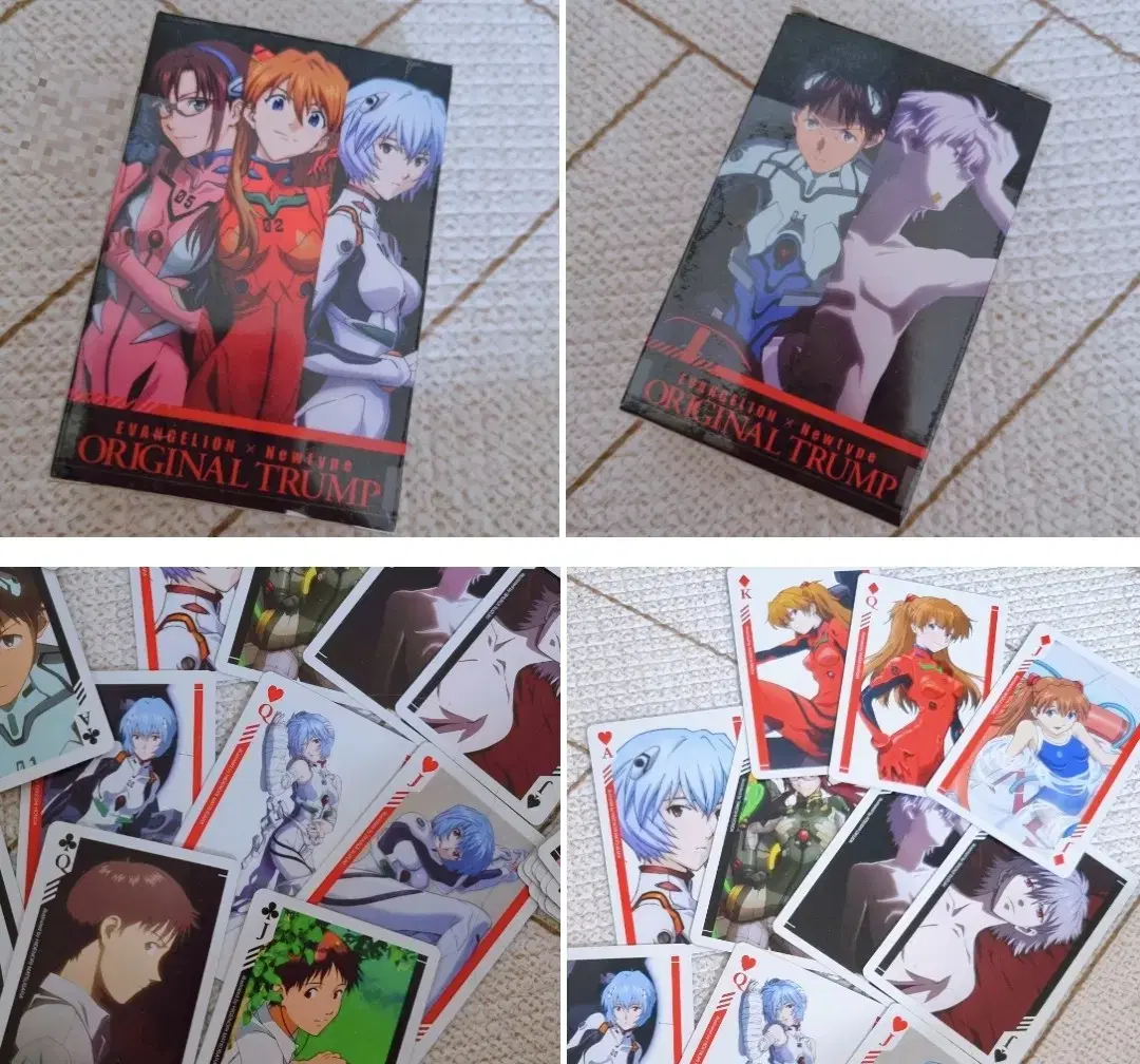 Evangelion Trump kard lay Shinji Asuka Kaoru Jiryu Goods