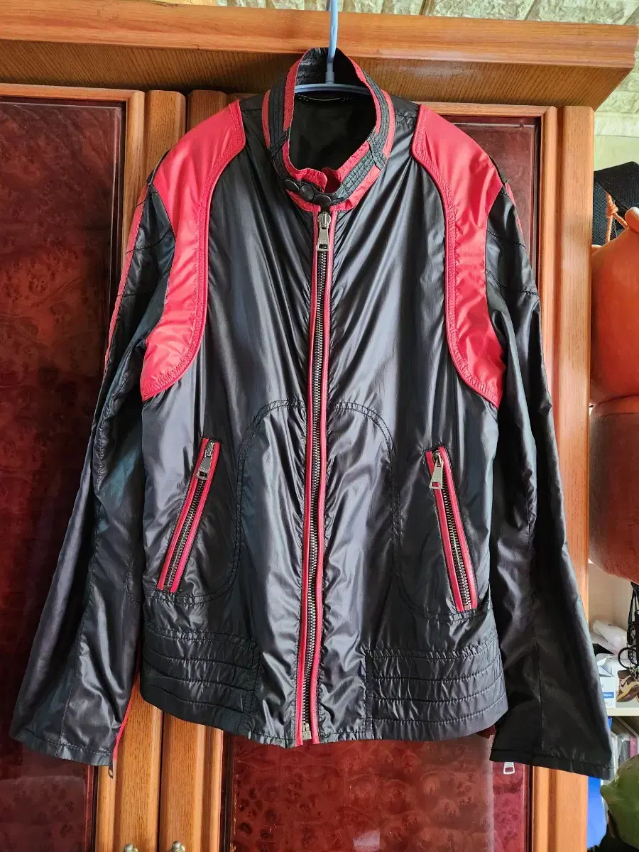 Dolce & Gabbana Biker Jacket Style Windbreaker Made in Korea