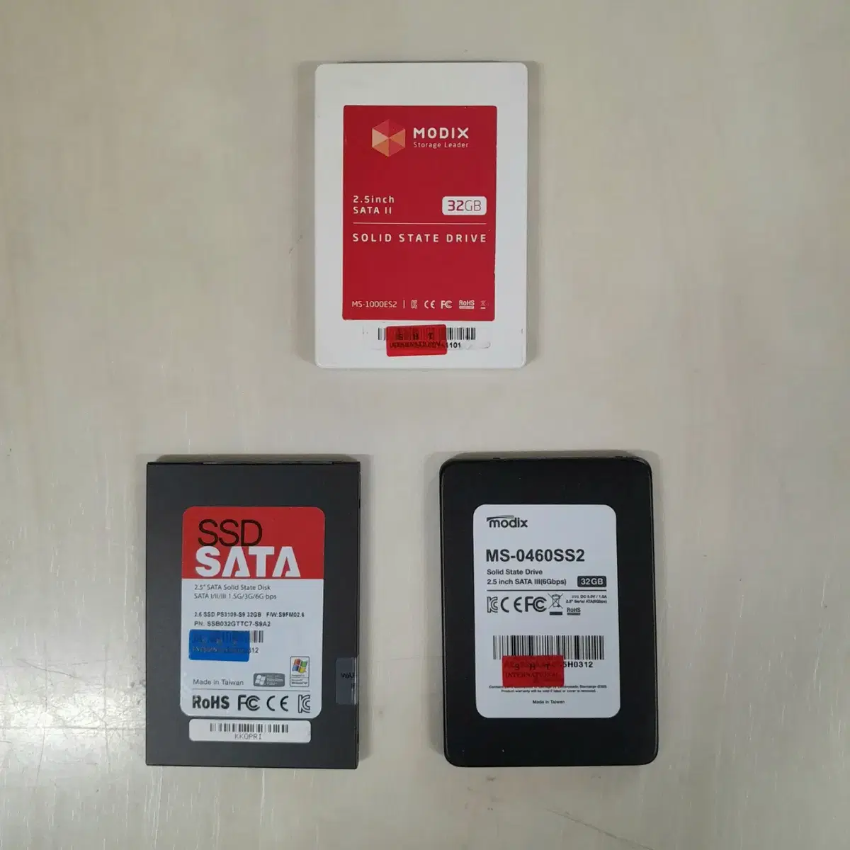 SSD 브랜드랜덤 32GB 3개씩 묶음판매 (POS용 적합)