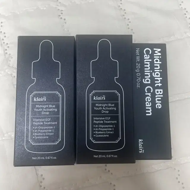 클레어스 미드나잇 블루드롭 앰플 20ml 2개 +카밍크림