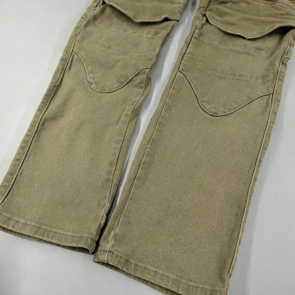 MOTO PANTS 피그먼트 카키 올리브 그린 더블니 레이싱 라이딩 바이