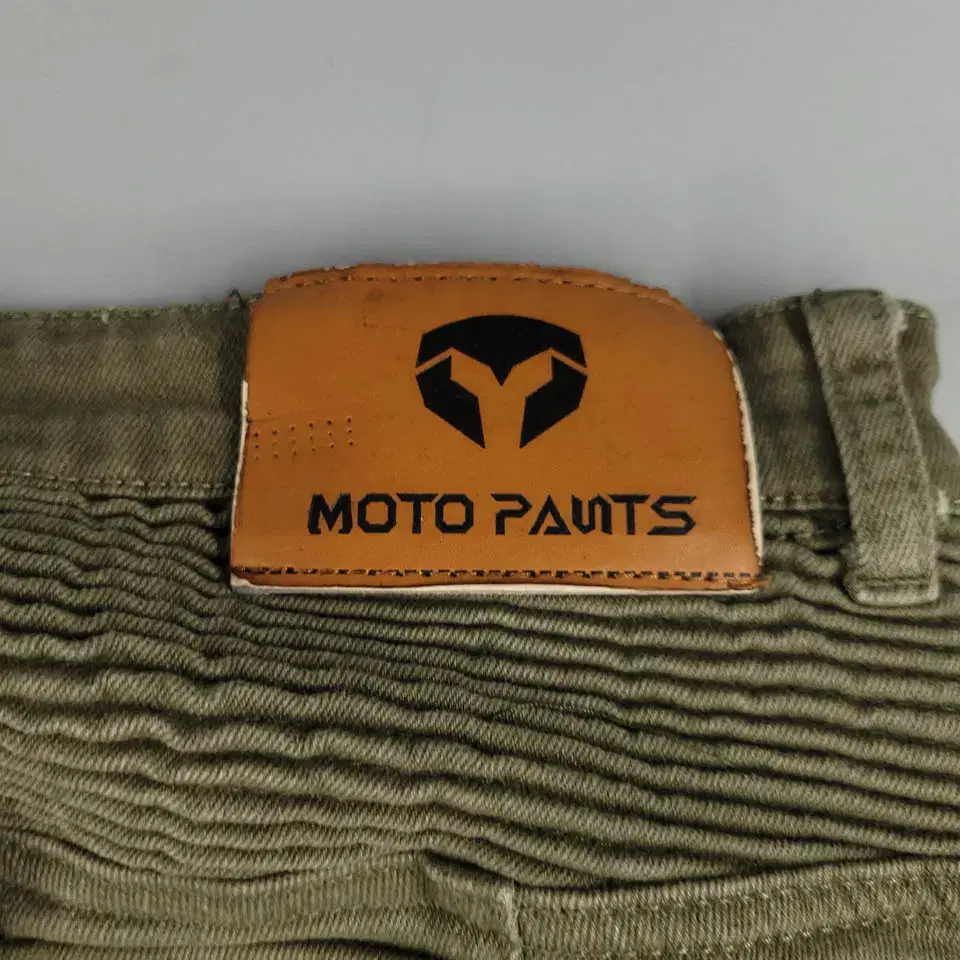 MOTO PANTS 피그먼트 카키 올리브 그린 더블니 레이싱 라이딩 바이