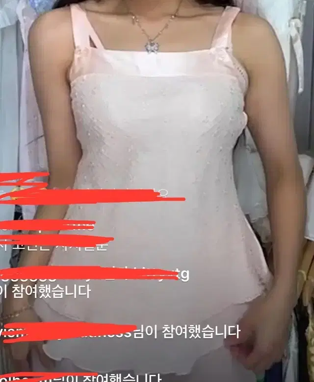 빈티지 연핑크 꽃자수 레이스 캐미솔 나시 슬립 원피스 리본 공주 시스루