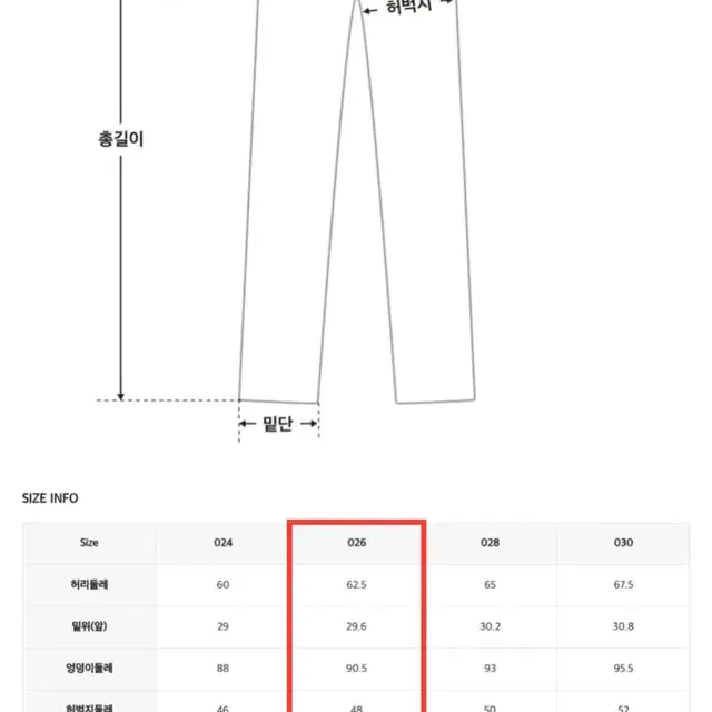 로엠 Fitme 컬러 스트레이트 데님(세미 와이드) 26 Roem