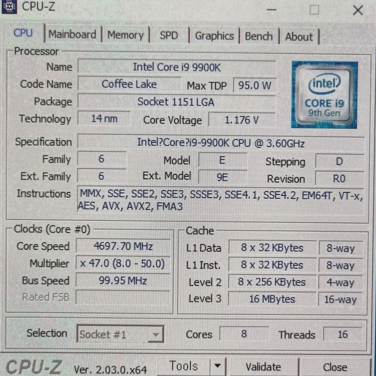 데스크탑 컴퓨터 인텔 i9 9900K, RX 6800 XT