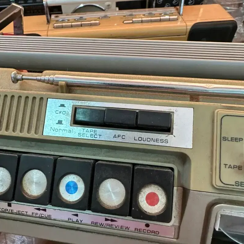 삼성 라디오 카세트 레코더 붐박스RC-325W,1983년 작동