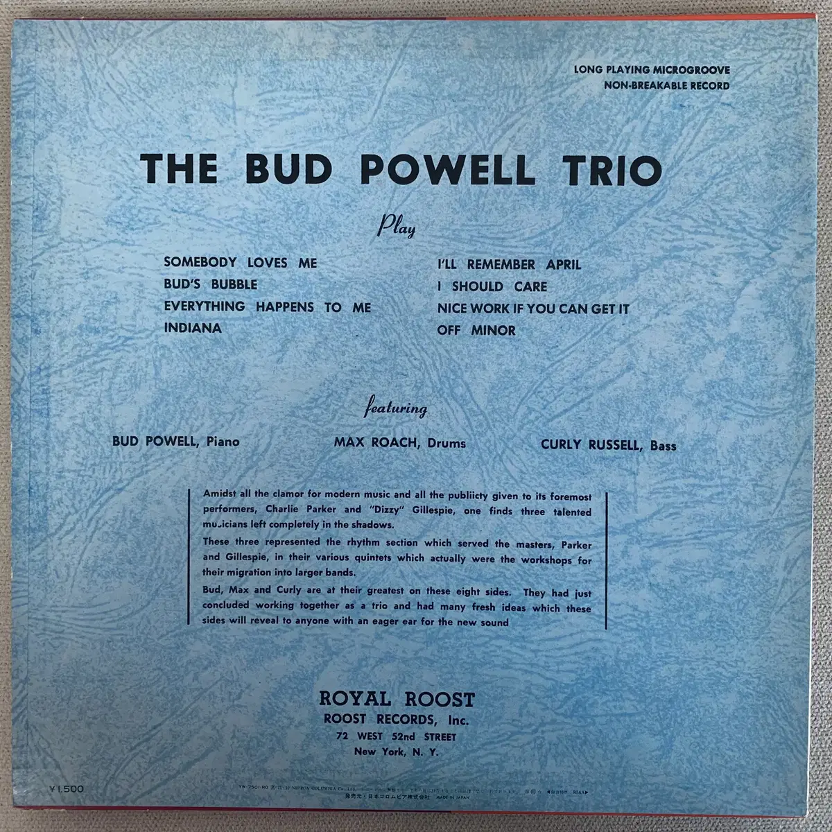 [JAZZ] The Bud Powell Trio - The Bud ...