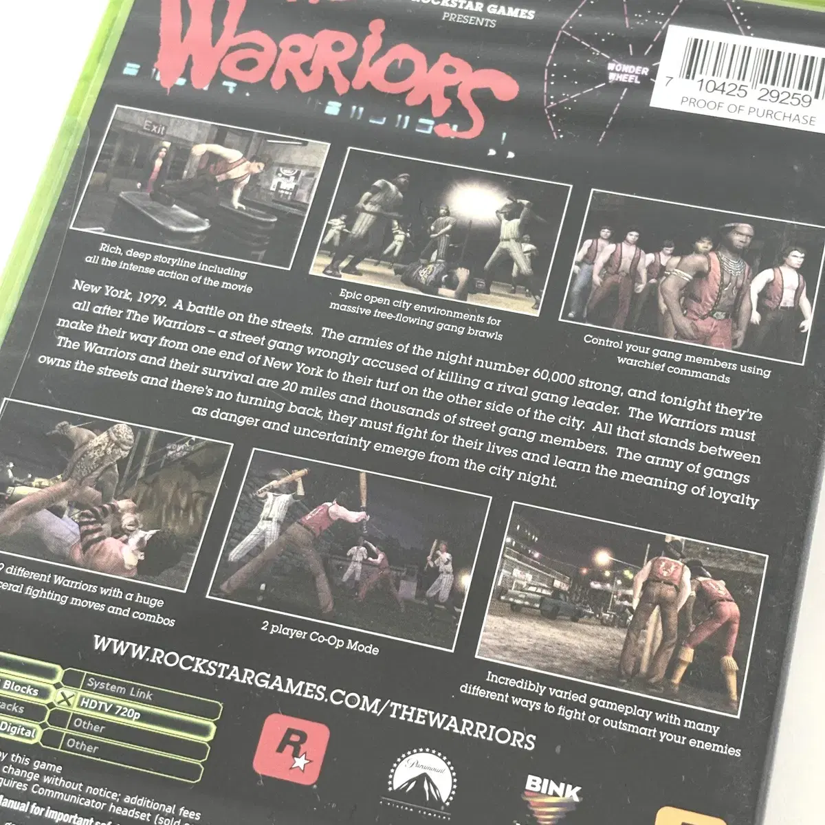 XBOX The WARRiORS 구엑박 워리어즈 북미판 미개봉 새제품