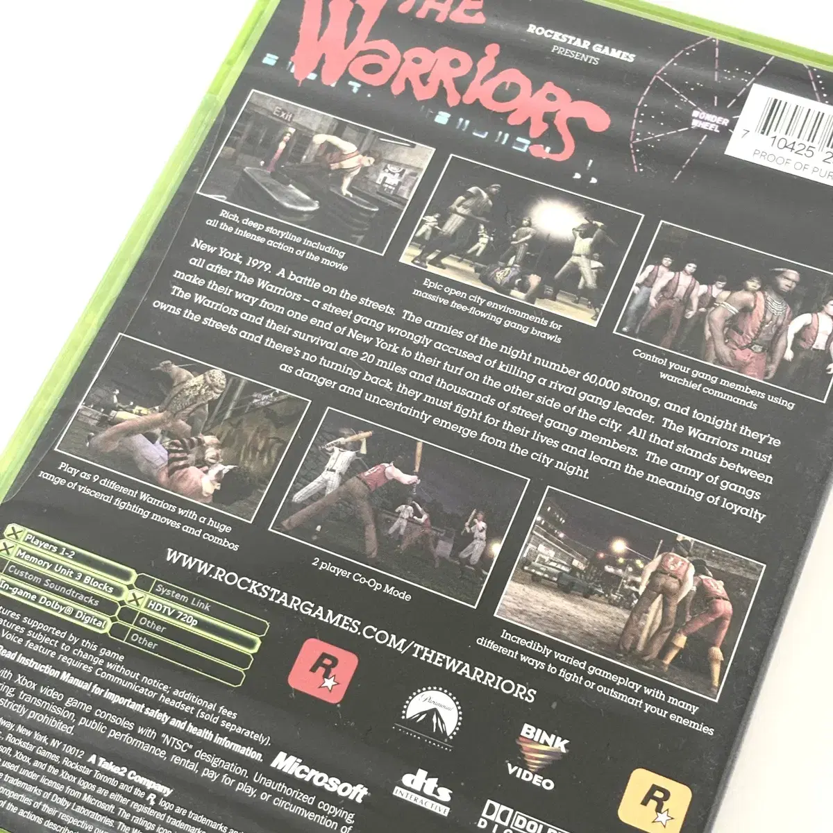 XBOX The WARRiORS 구엑박 워리어즈 북미판 미개봉 새제품