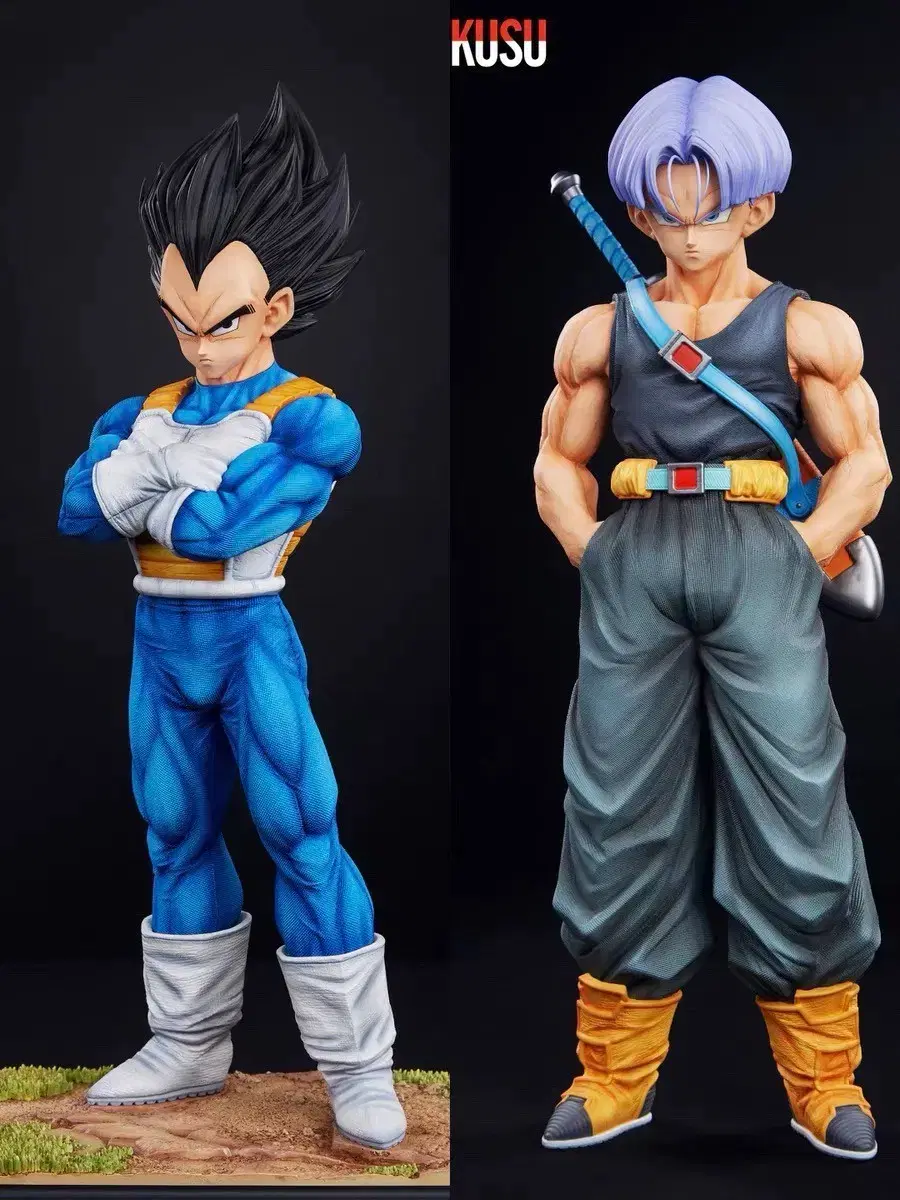 [New] INFINITE Dragon Ball Z Warrior Vegeta & Trunks Resin Statue [