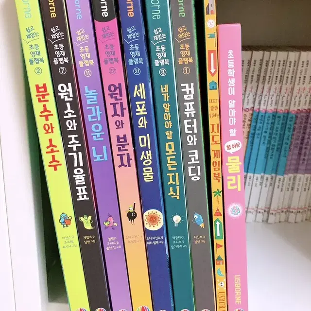 새상품 > [Usborne] 어스본 쉽고 재밌는 초등 영재 플랩북