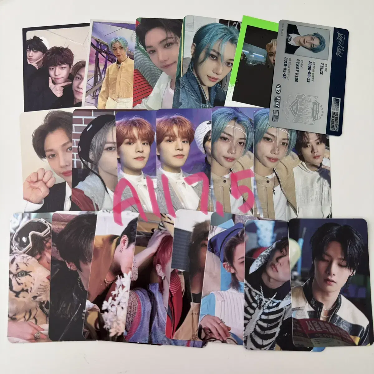 Skz straykids Photocard photocard felix Unit FiveStar pop up Bulk