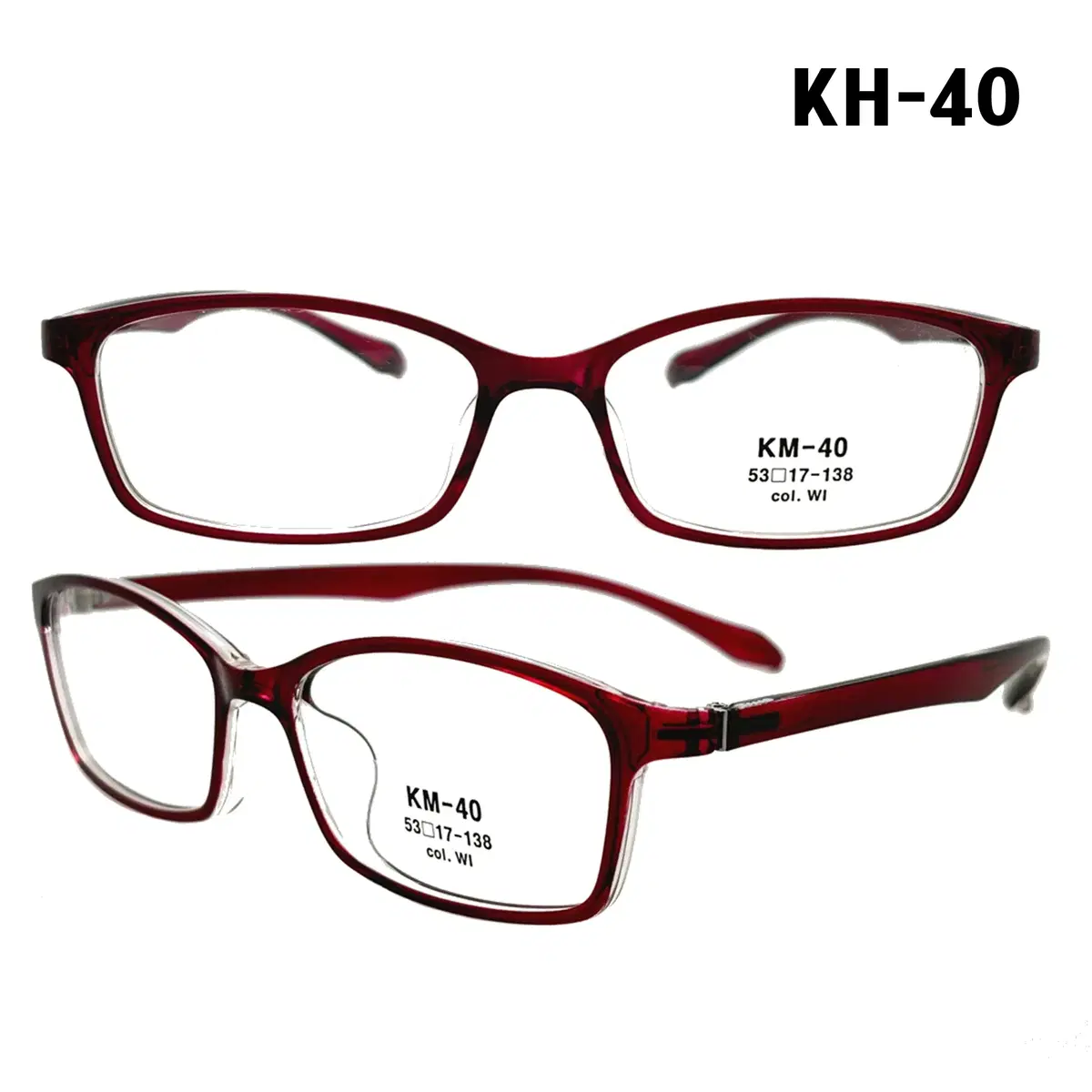 Domestic export square fashion men women horn-rimmed lightweight TR glasses KM-40