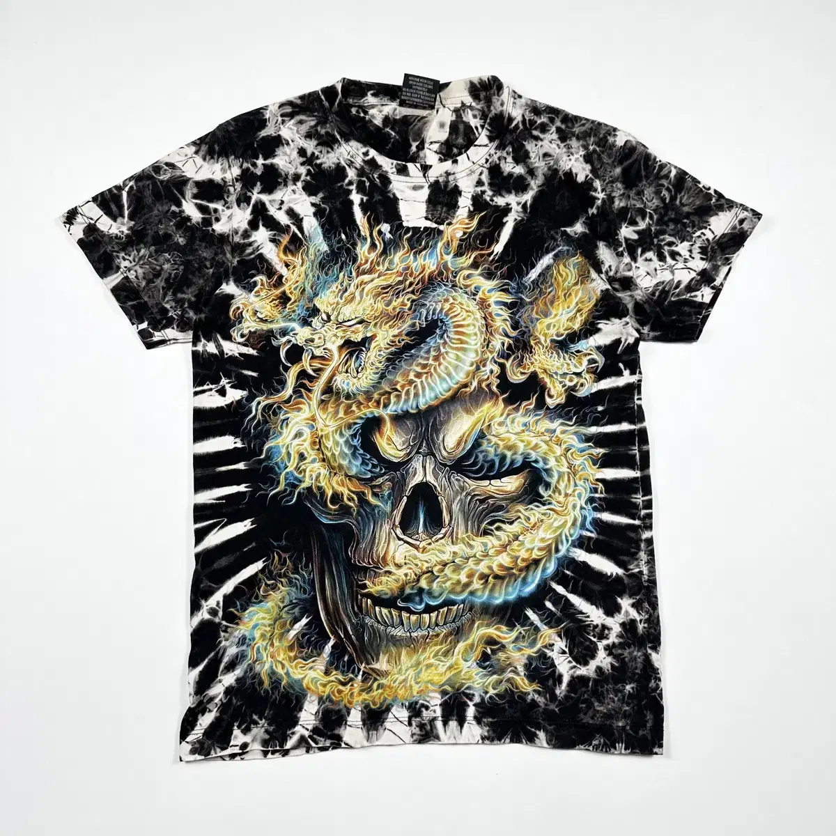 (S) VTG Vintage Dragon Skull Graphic Rock Vahn Shortie