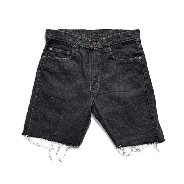 90s levis 505 black denim shorts