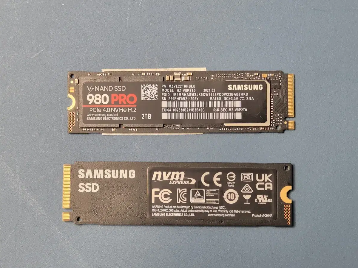 삼성 NVME 2TB 2테라 M.2  980 PRO