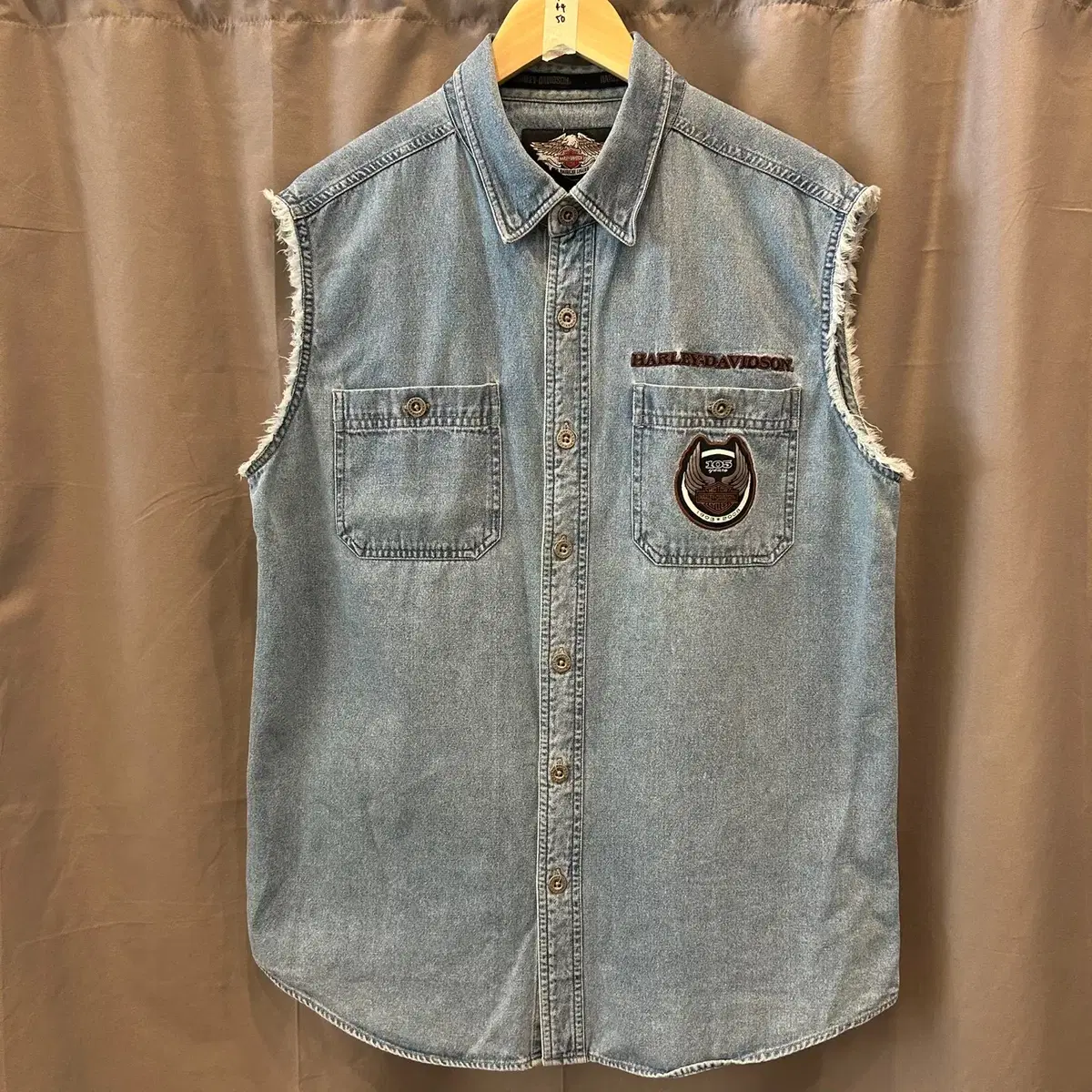 [M] Harley-Davidson Denim Jeans Embroidered Nash Vest