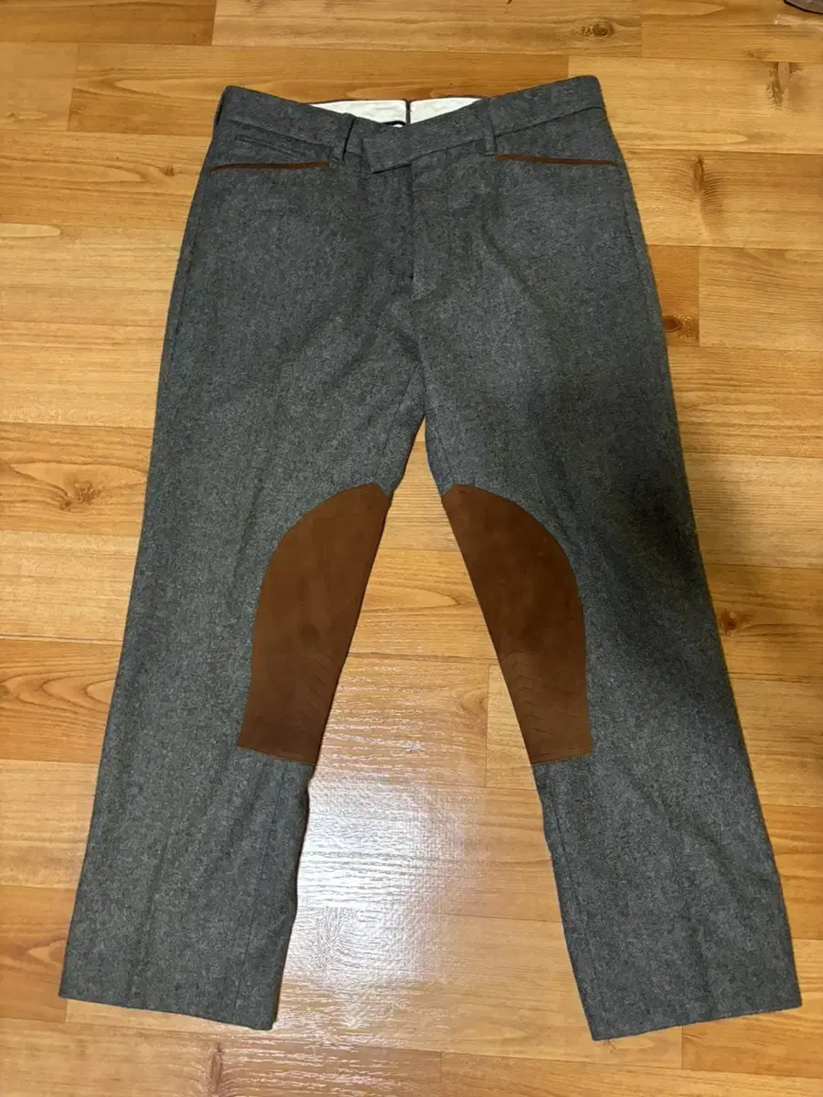 Polo Ralph Lauren Suede Patched Wool Cashmere Trousers