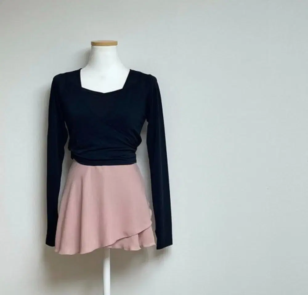 Ballet short cardigan (black)