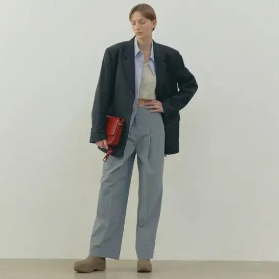 에토스 EHTOS GETTY TROUSERS-BLUE