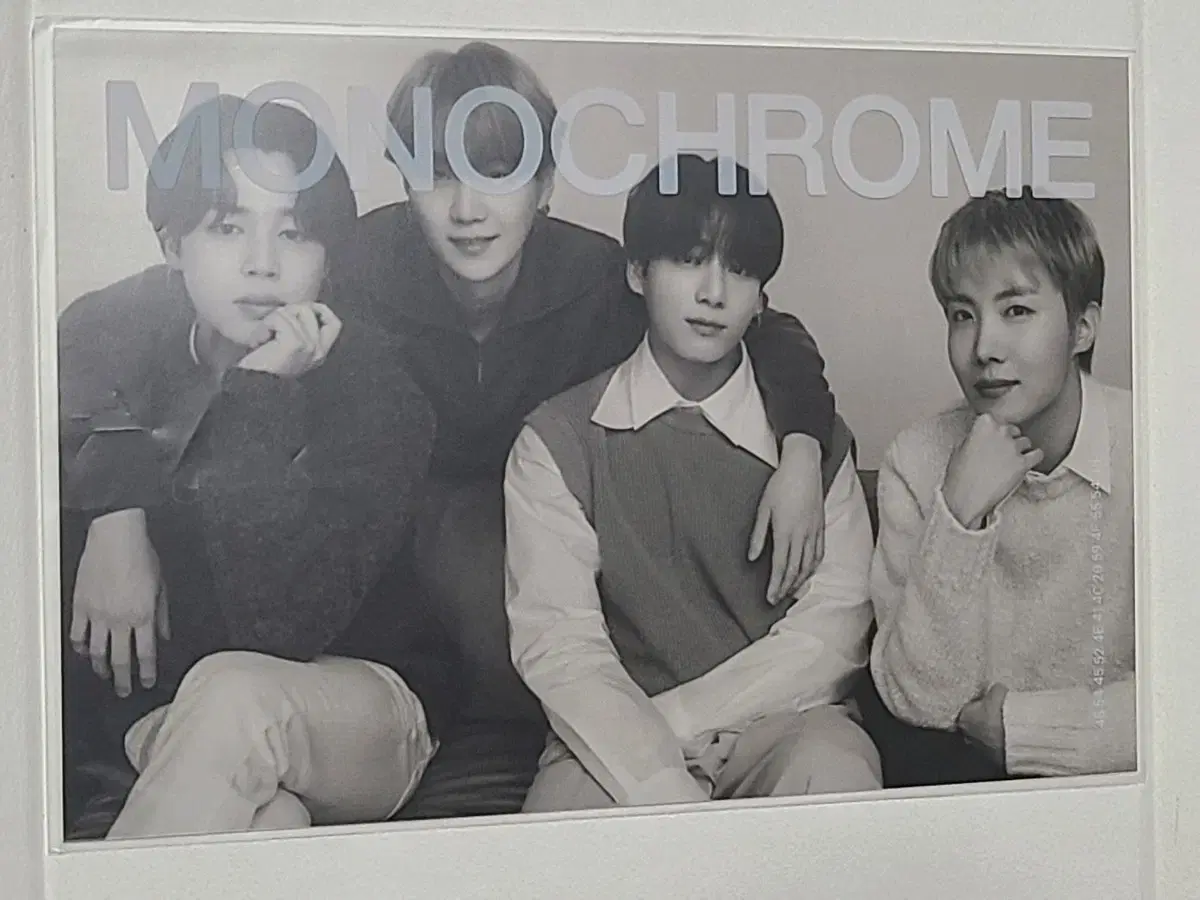 Bangtan BTS pop up Monochrome Print Photo Unit