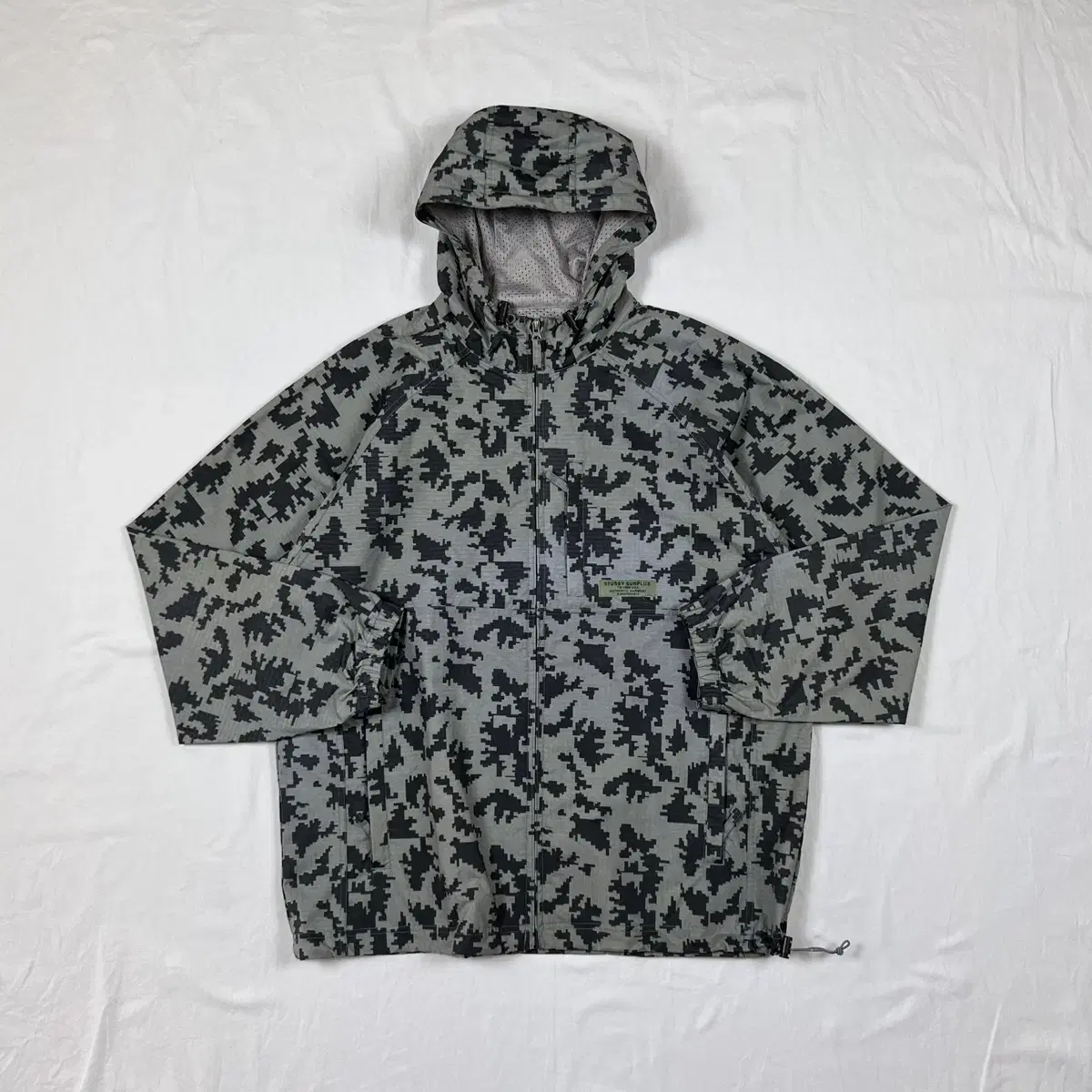 90s stussy stussy digital camo surplus windbreaker