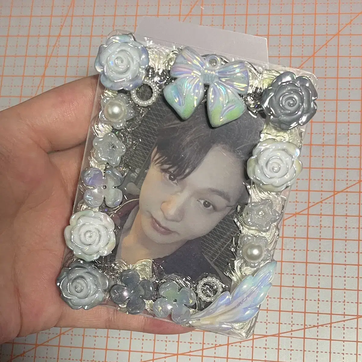 Handmade Topkoo Decoden Topkoo toploader photocard holder _ Transparent Gray