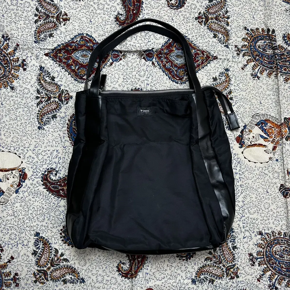 Yohji Yamamoto YSACCS leather panel tote