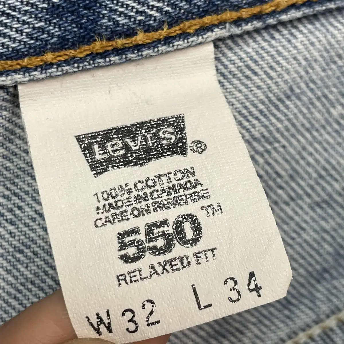 [30] LEVIS 90S 리바이스 550 데님팬츠 연청바지