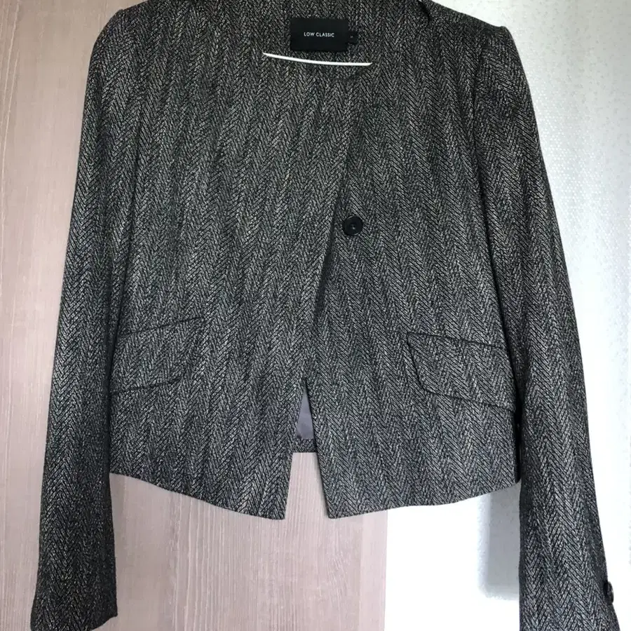 로우클래식 BOATNECK SHORT BLAZER - PATTERN