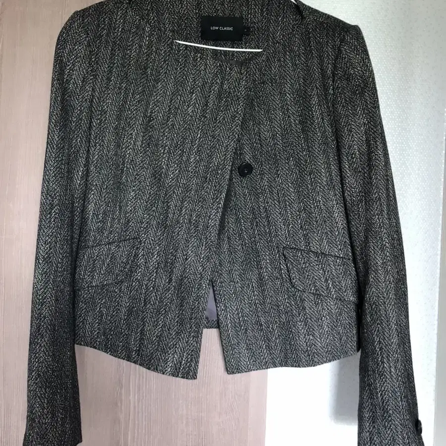 로우클래식 BOATNECK SHORT BLAZER - PATTERN