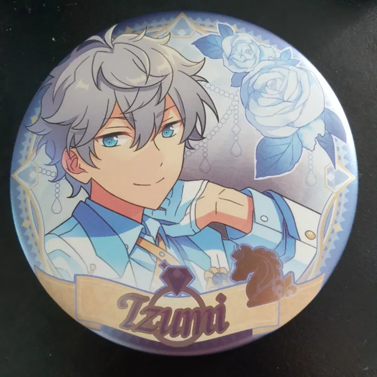 Angsta Sena Izumi 3rd Anniversary White Suit Can Badge is for sale!