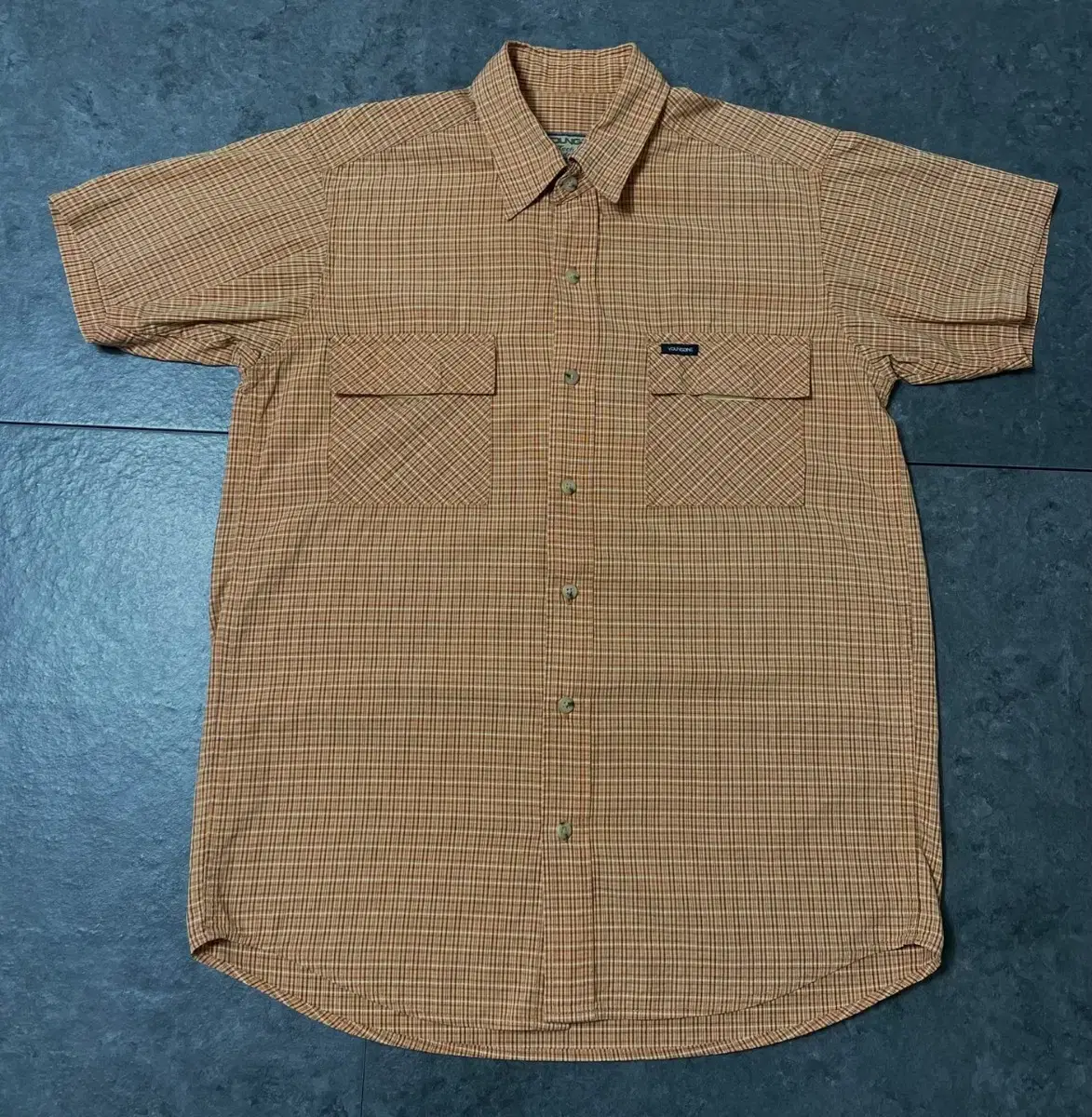 Vintage9 Vintage Unisex Short Sleeve Check Shirt