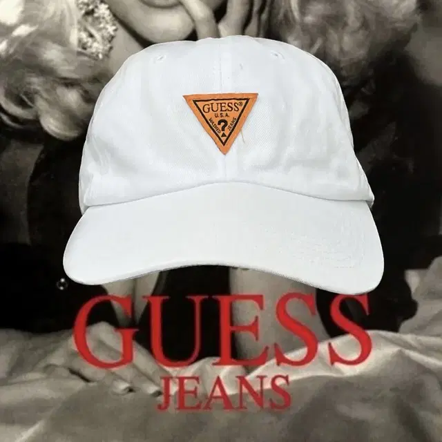 GUESS white cotton cap